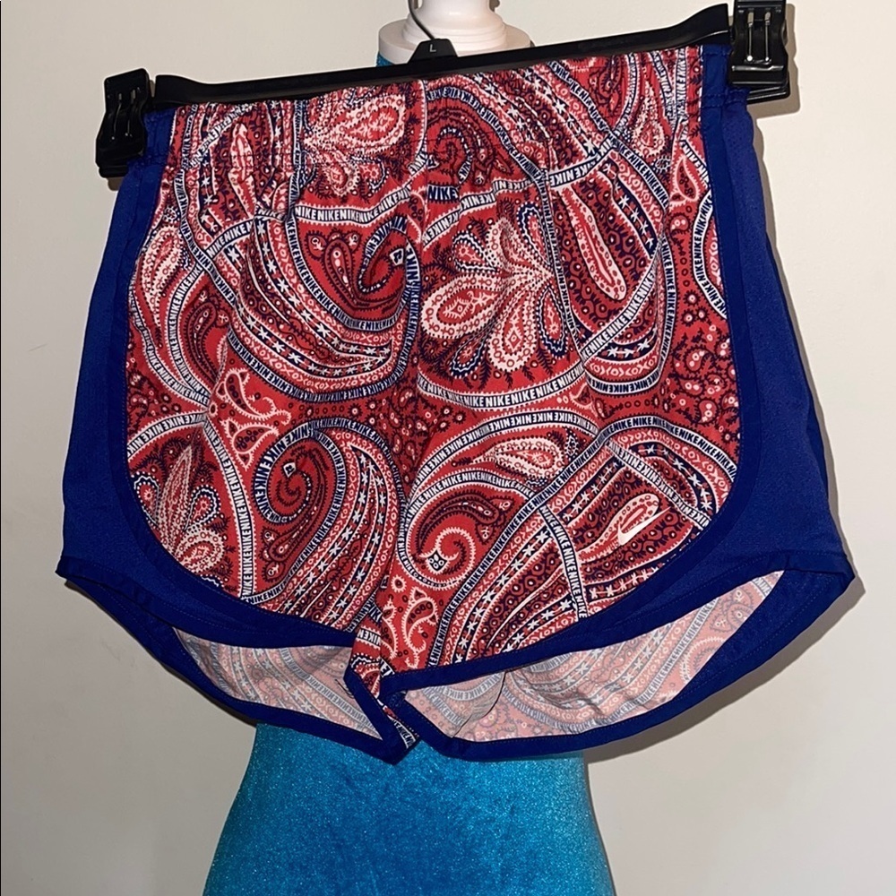 Nike Red and Blue Paisley Shorts